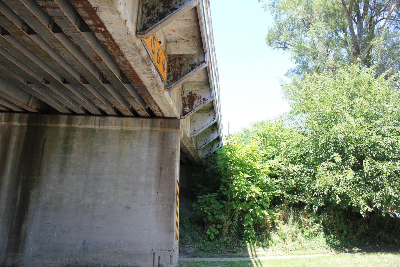 Looking south